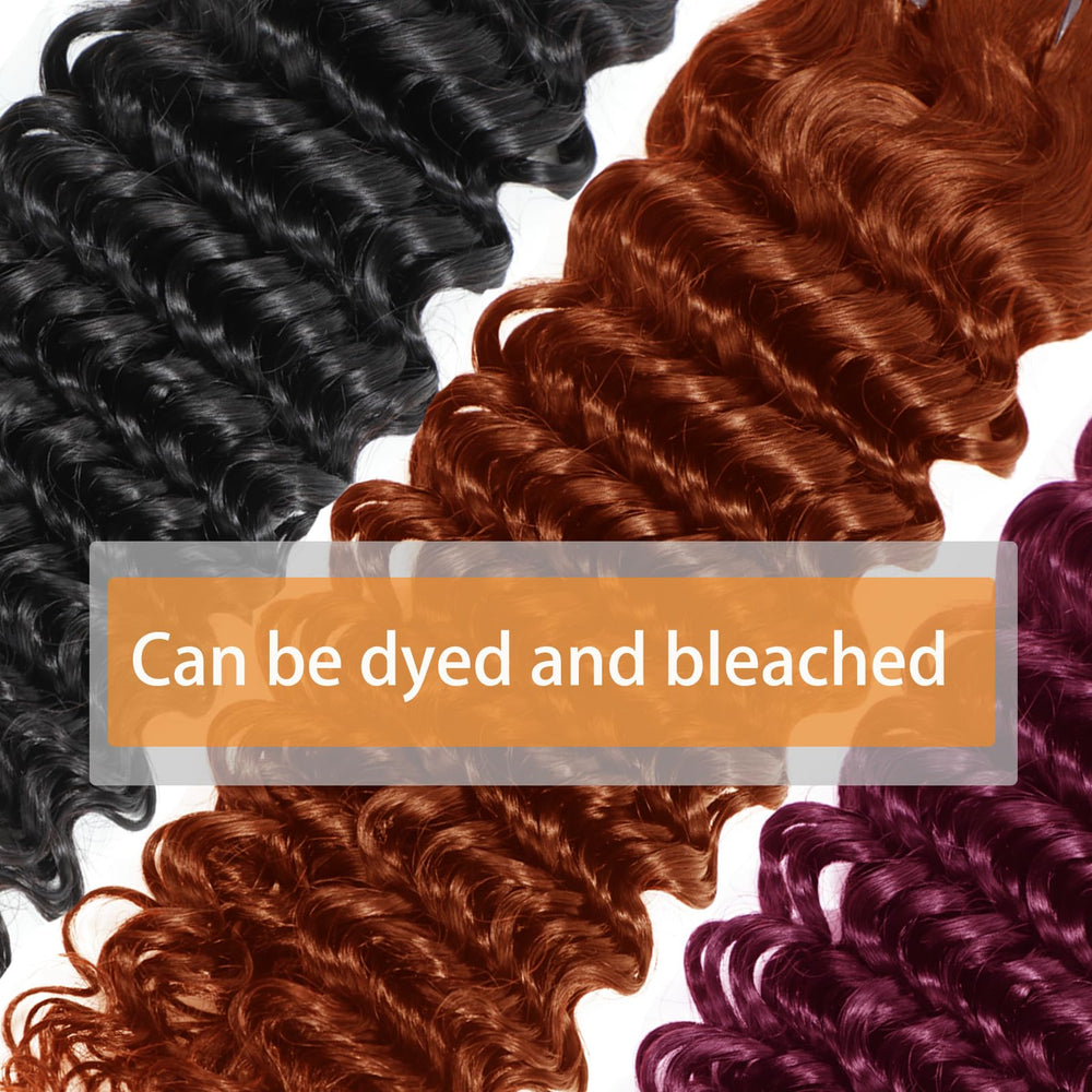 Chikamlty Deep Wave Bundles double-machine weft closeup shows sturdy construction