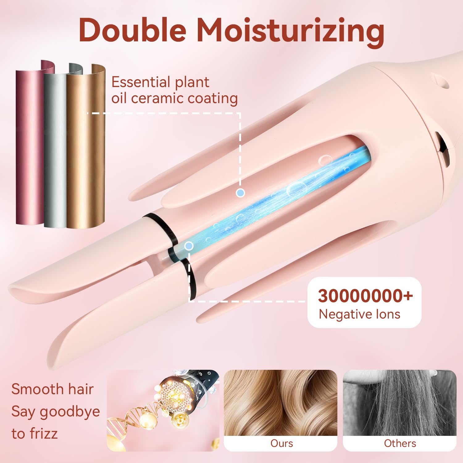 Chikyo straightening comb in-action image demonstrates efficient hair straightening.
