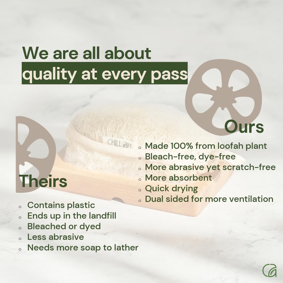 Chill Ah Green Glow airflow-friendly design promotes quick drying between uses