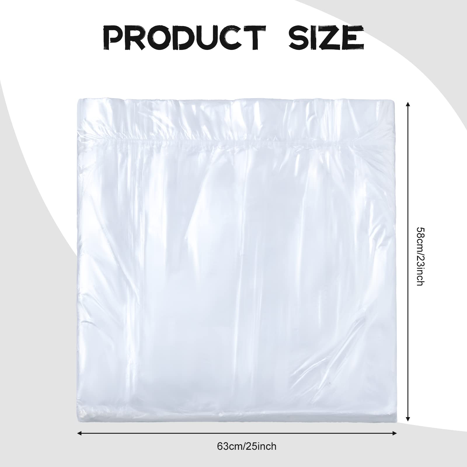Chinco foot bath liner close-up showing sturdy plastic material and heat resistance