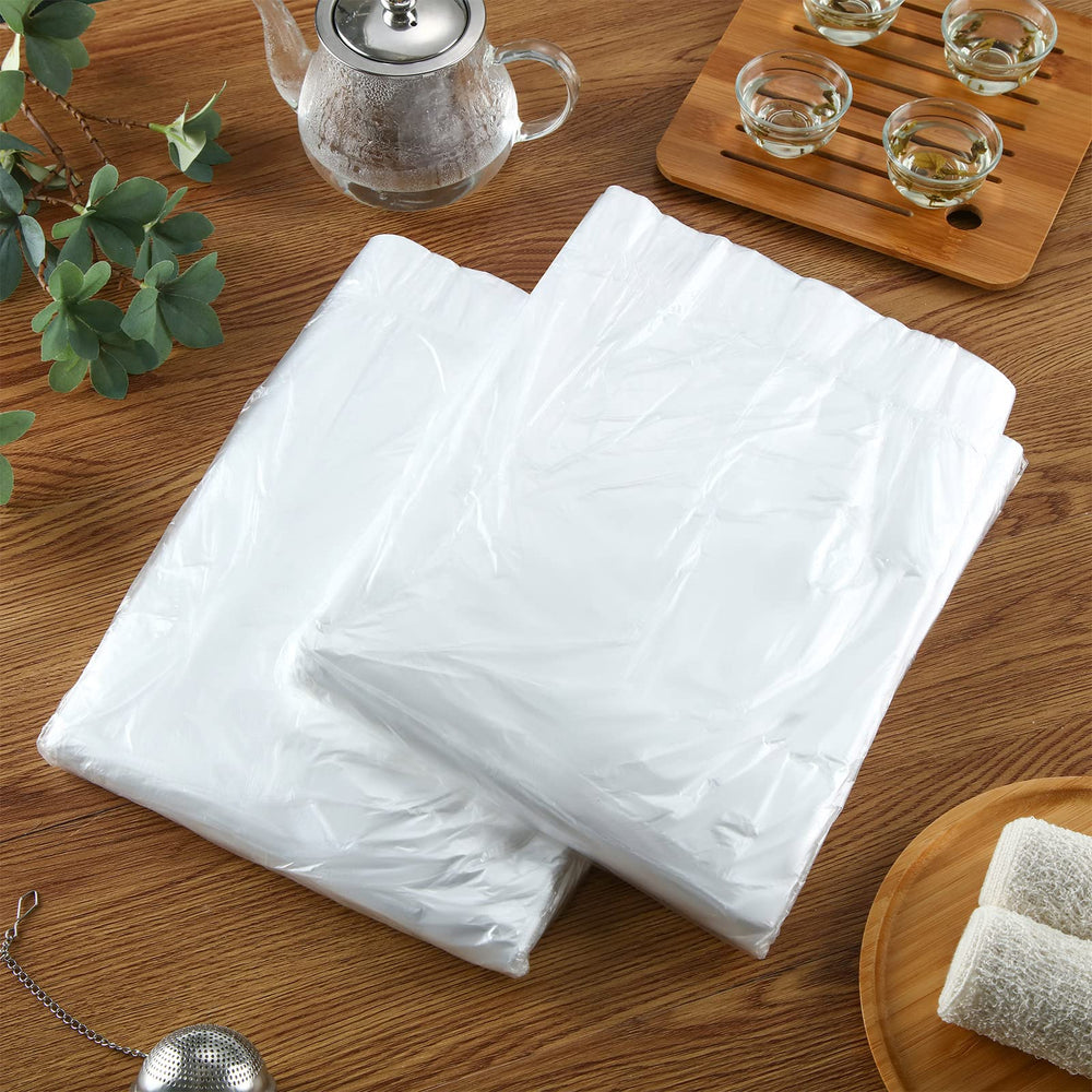 Chinco foot bath liner in use with warm water and soak products