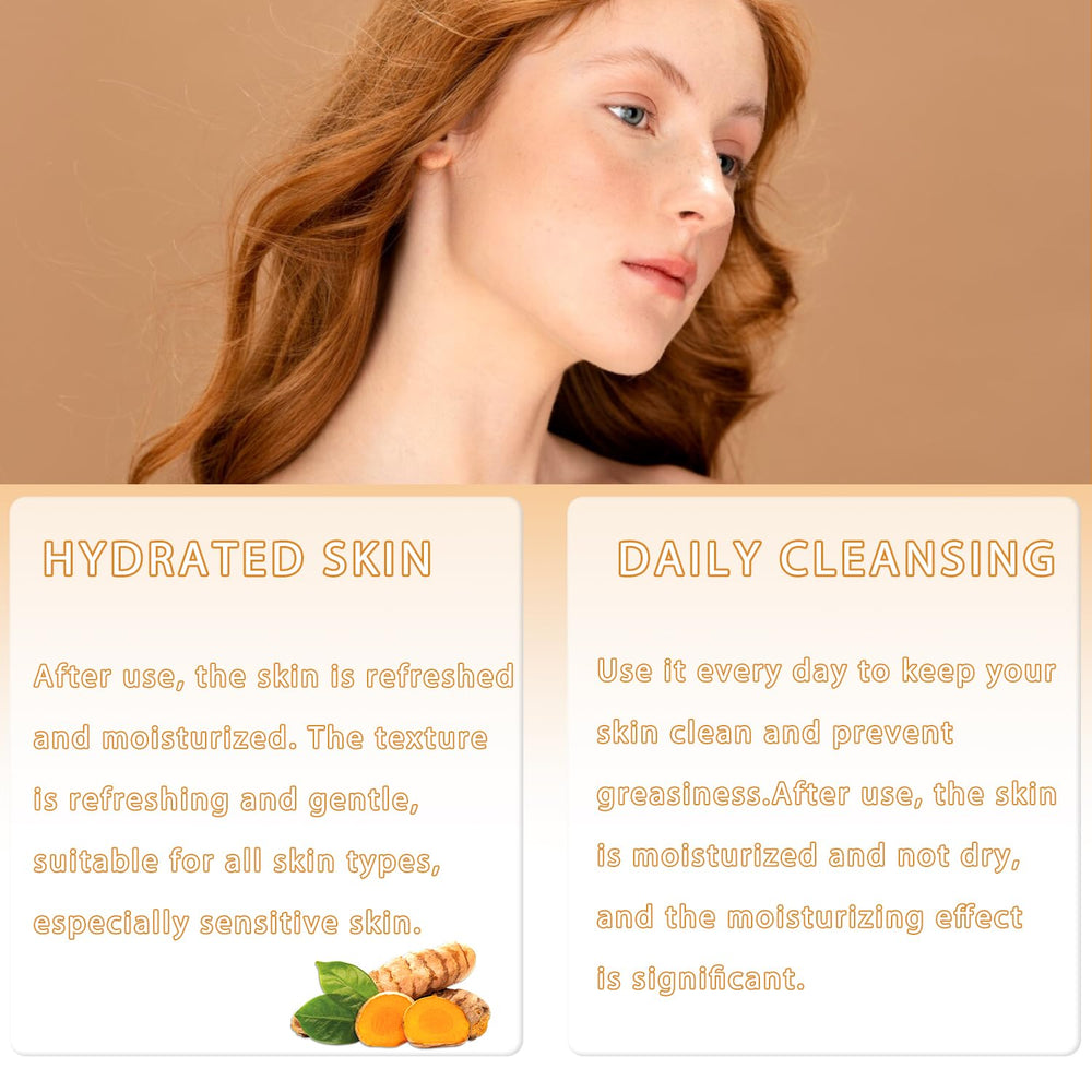 Chinosuo Turmeric Wash Set soft-skin finish after cleansing.