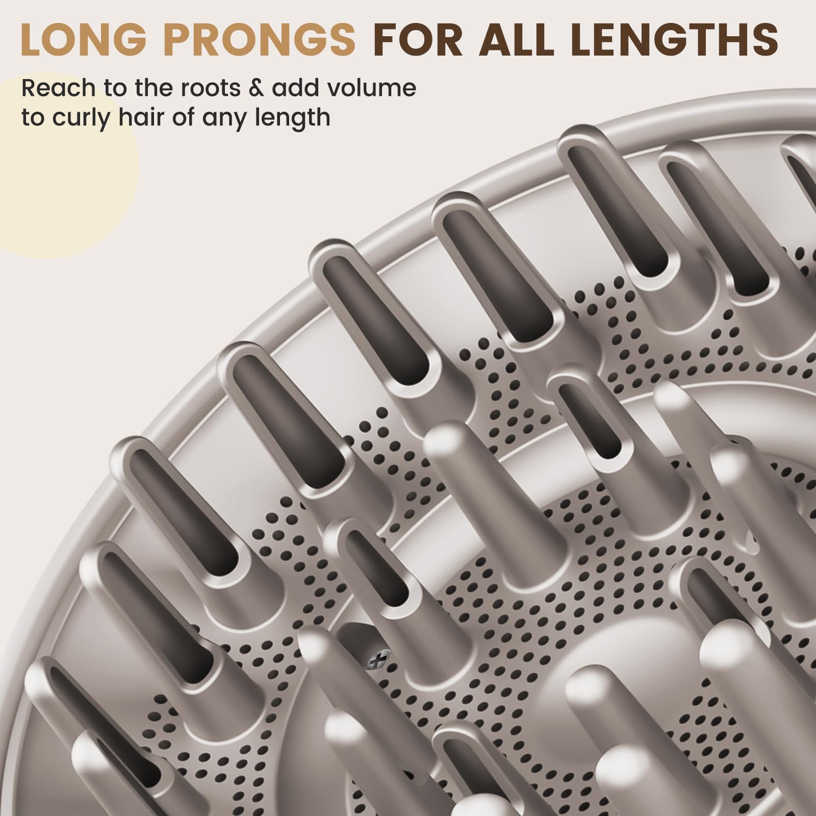 Diffuser enhances salon-quality curl definition for waves to coils.
