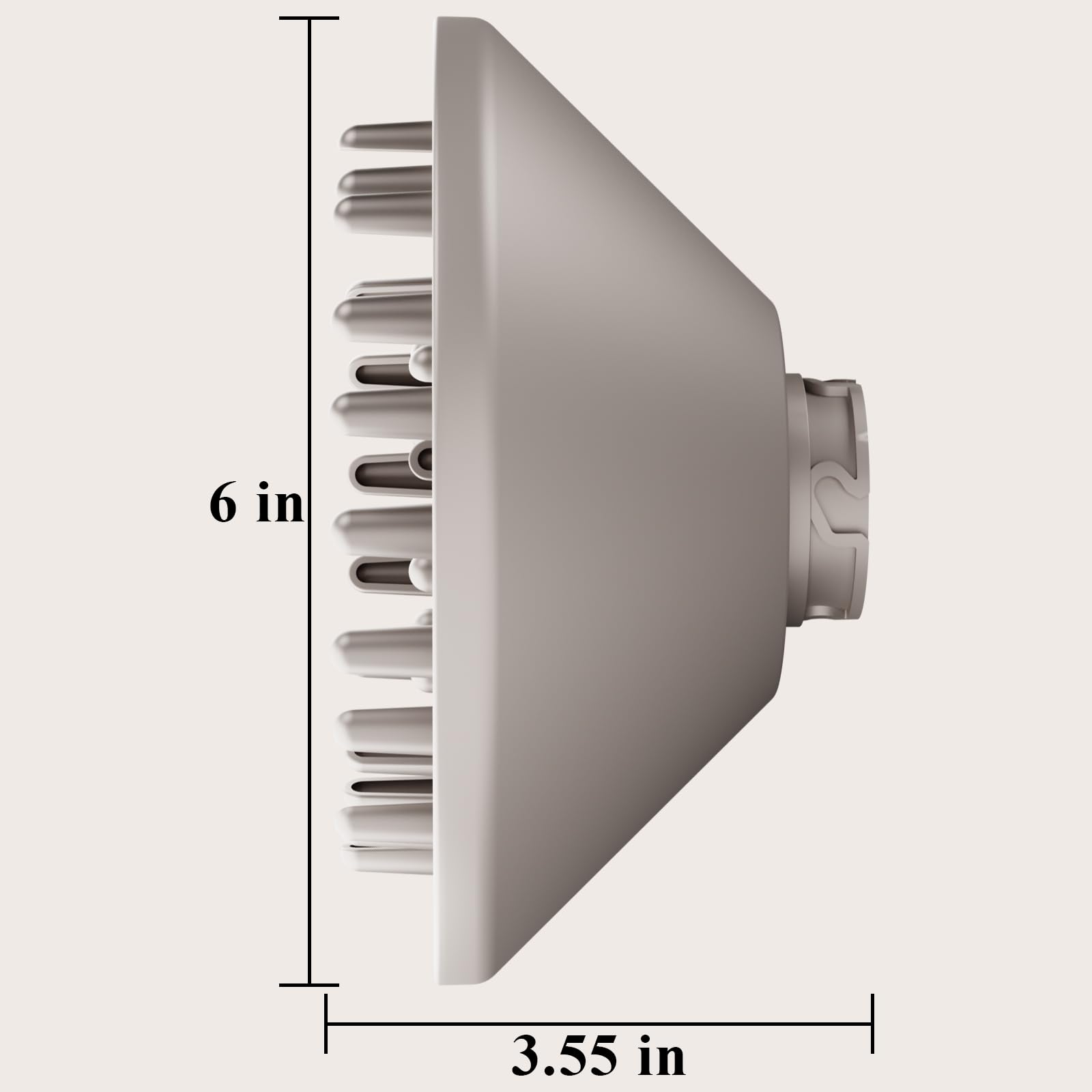 Chivixe diffuser attachment bigger nozzle highlights quicker airflow for voluminous curls.
