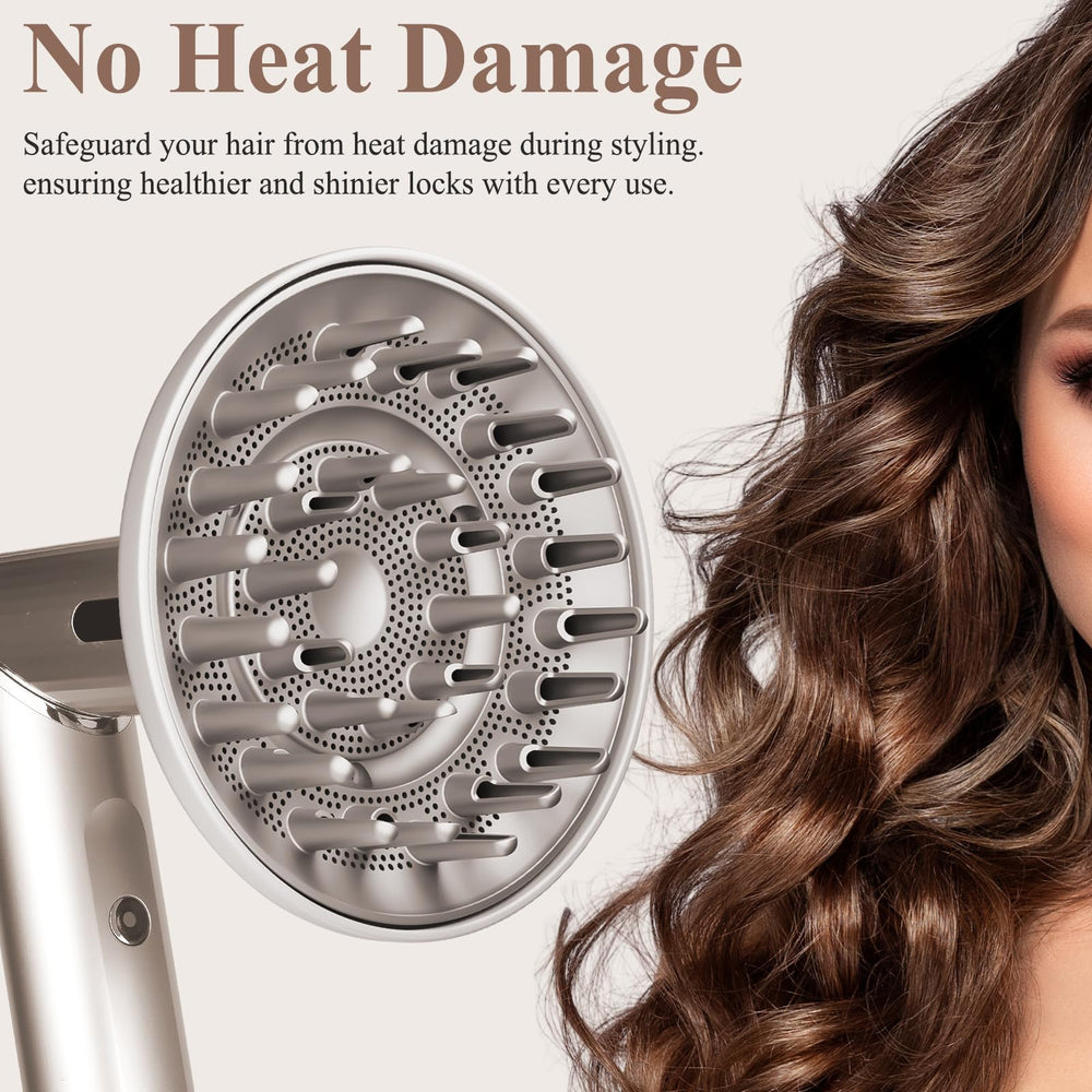 Chivixe fast-drying diffuser with 6in size accelerates styling sessions and adds body.
