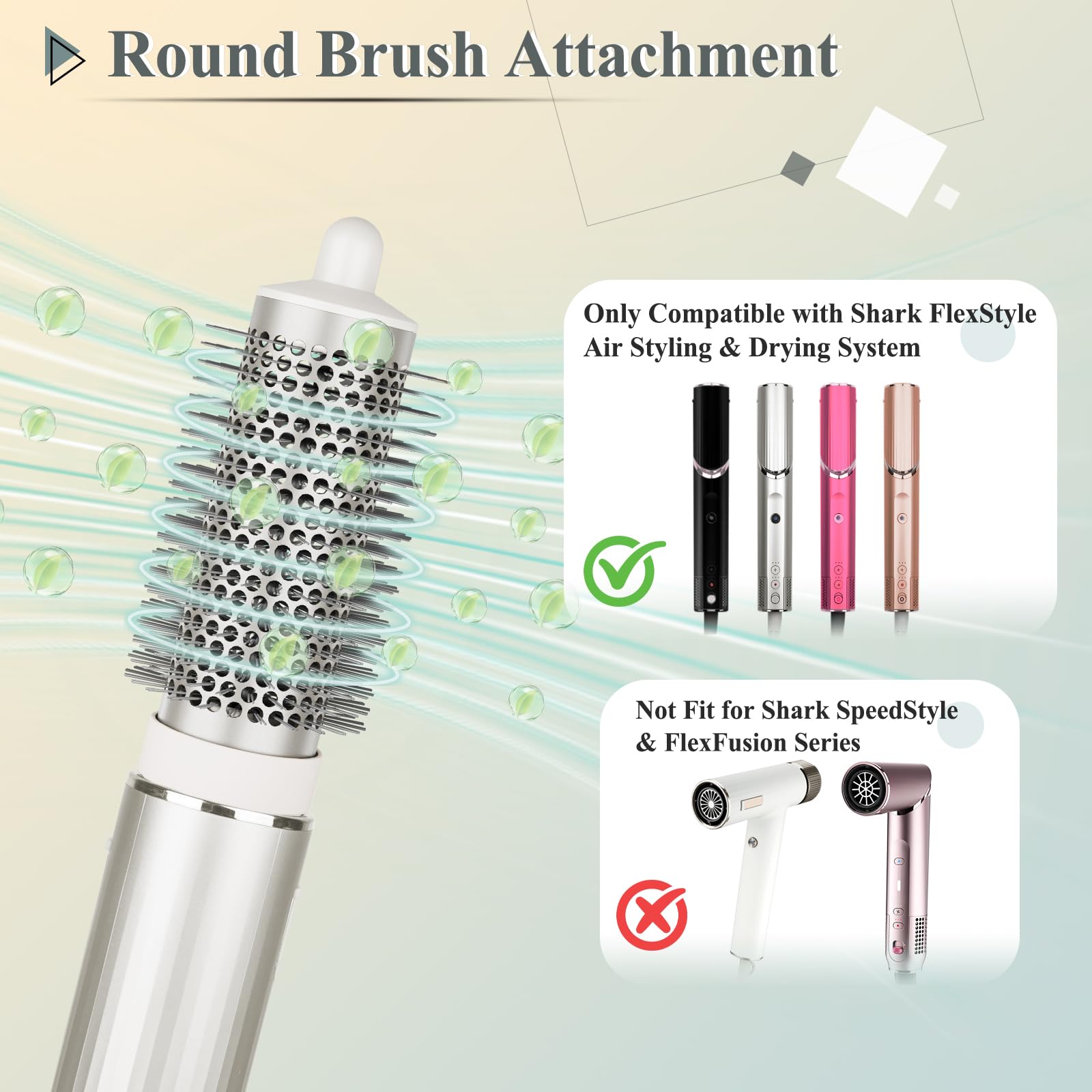 Chivixe brush bristles add shine and tame frizz during blow drying.