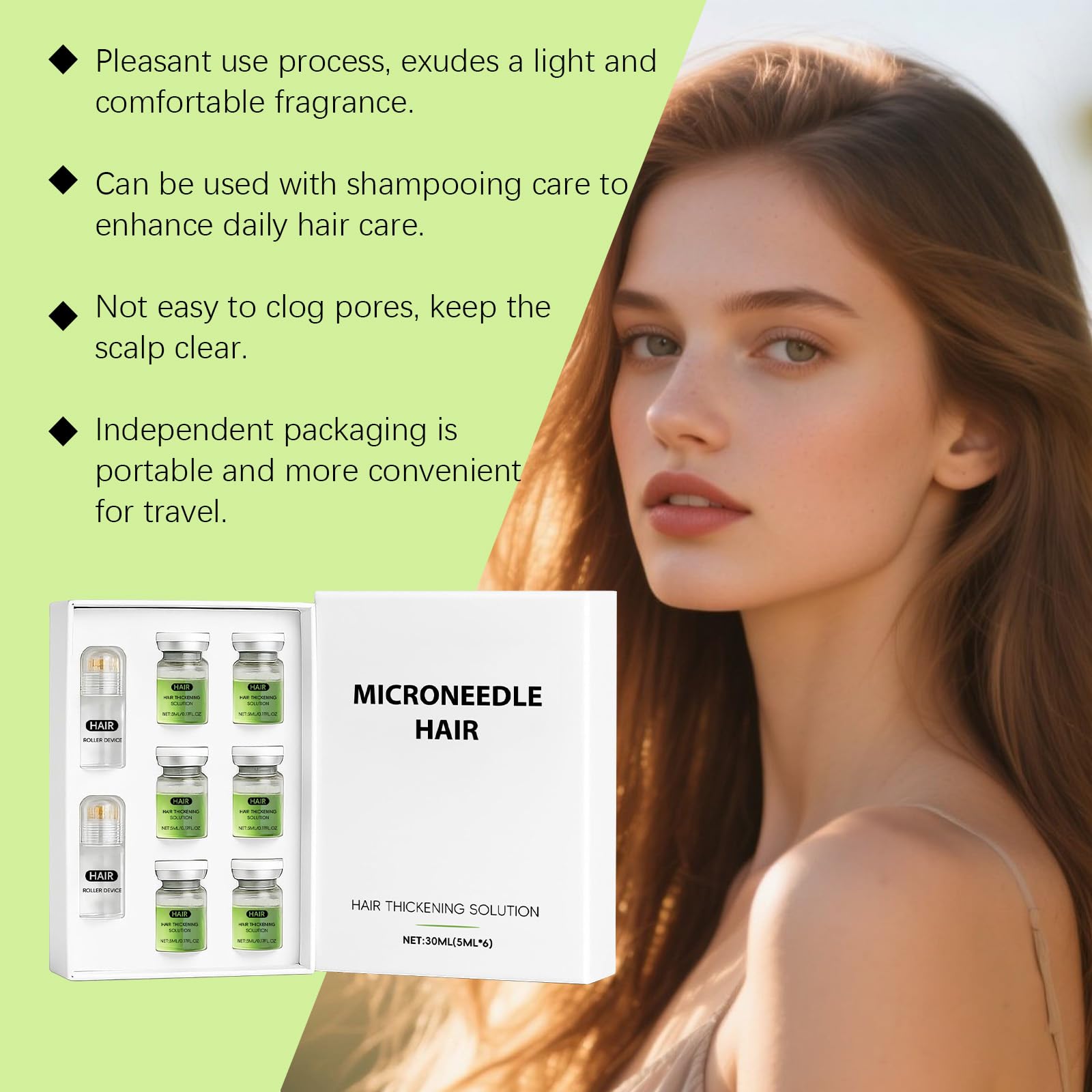 ChLNDalin daily-use routine showing easy scalp application