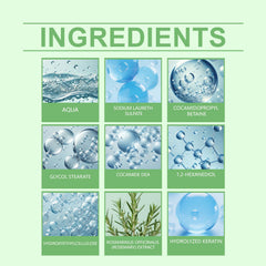 ChLNDalin rosemary hydrolyzed keratin shampoo label closeup emphasizes keratin nourishment