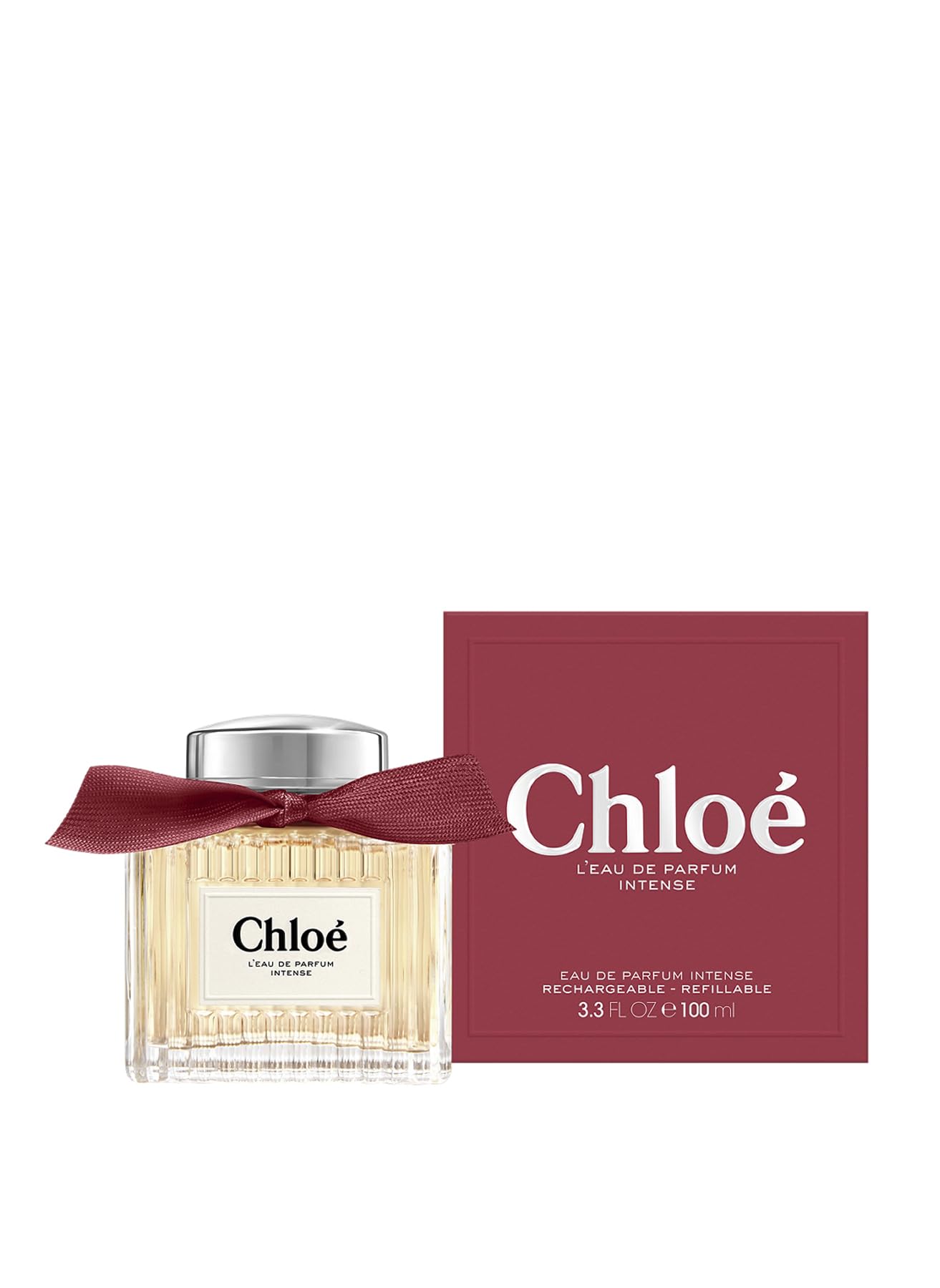 Chloé L'Eau de Parfum Intense bottle cap detail signaling premium scent moments.