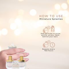 Chloé mini splash Nomade EDP bottle offers deeper scent experience.