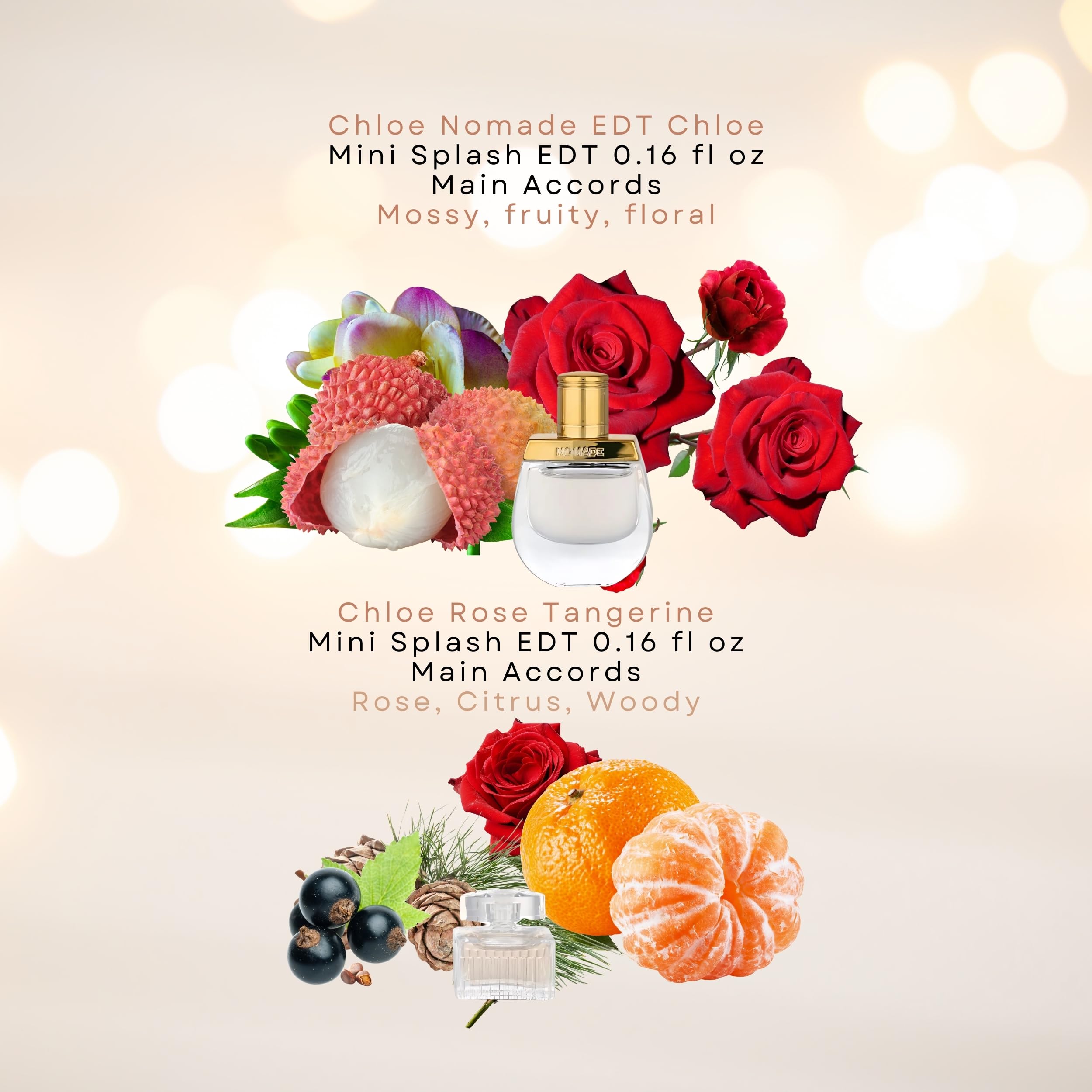 Chloé mini splash Rose Tangerine EDT bottle with bright citrus fusion.