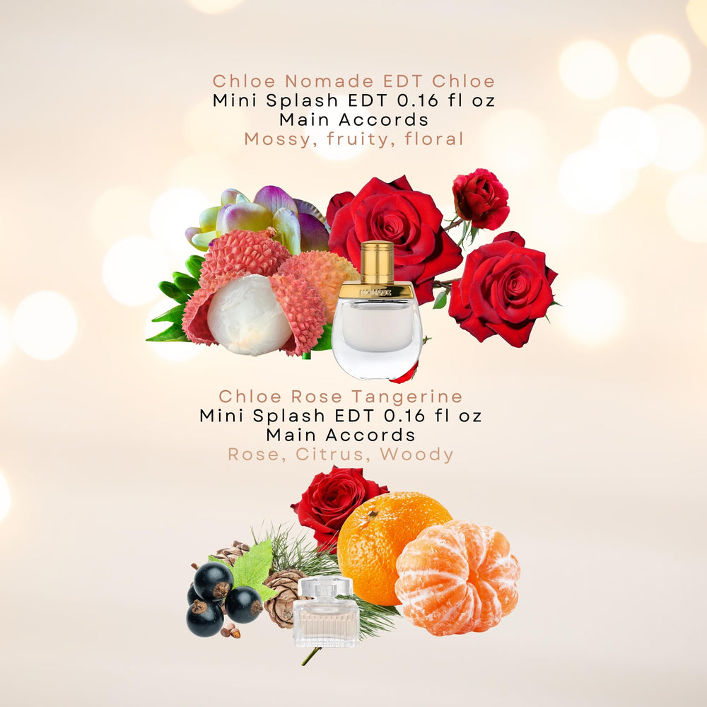 Chloé mini splash Rose Tangerine EDT bottle with bright citrus fusion.