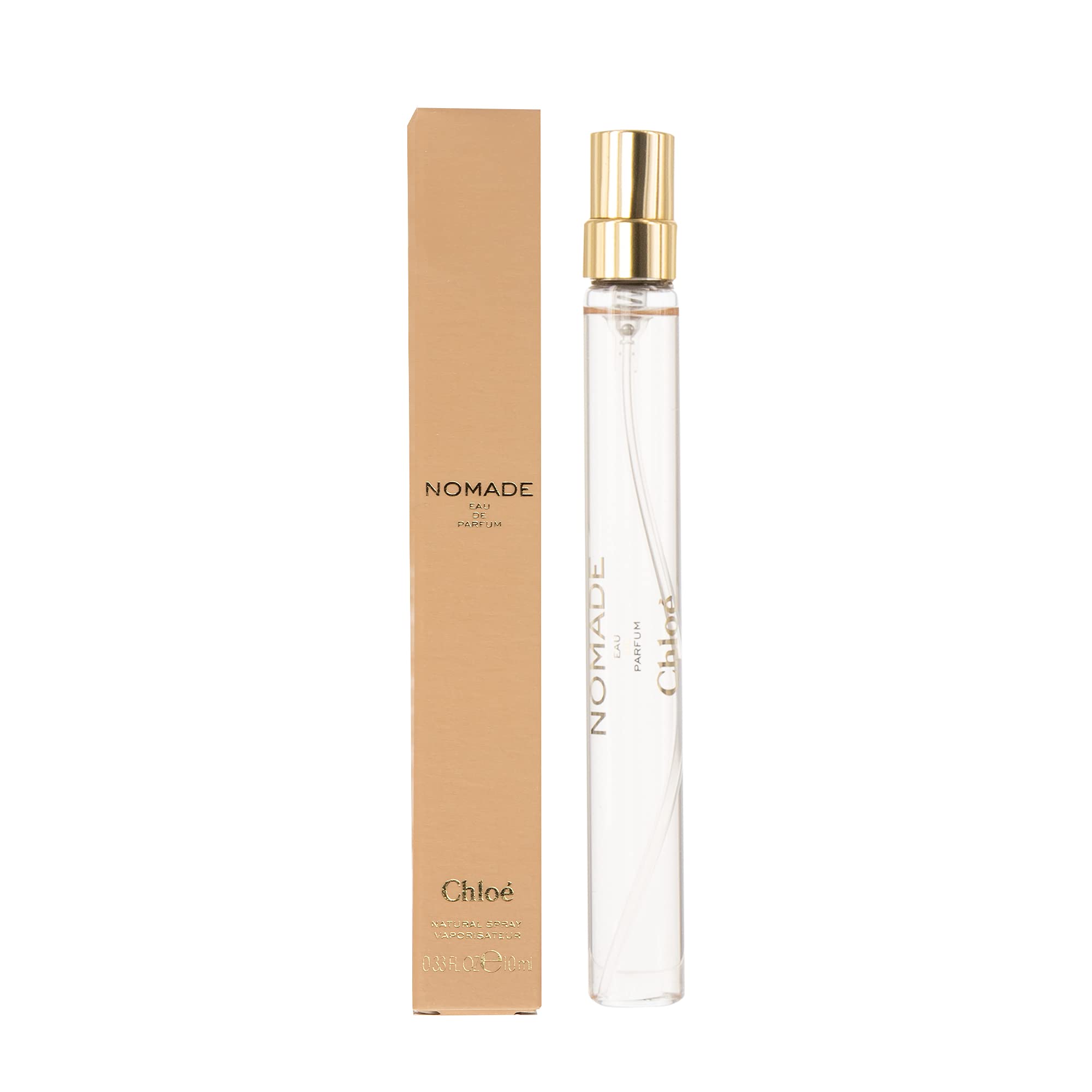 Chloé Nomade mini travel spray—compact luxury ideal for daily refinement and travel.