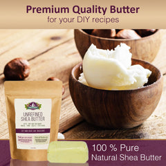 Choice of Nature shea butter texture close-up ivory paste moisturizes gently