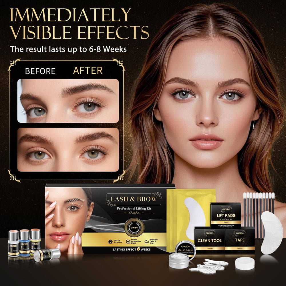 Choido Brow Lamination Kit tools layout highlights quick, beginner-friendly setup