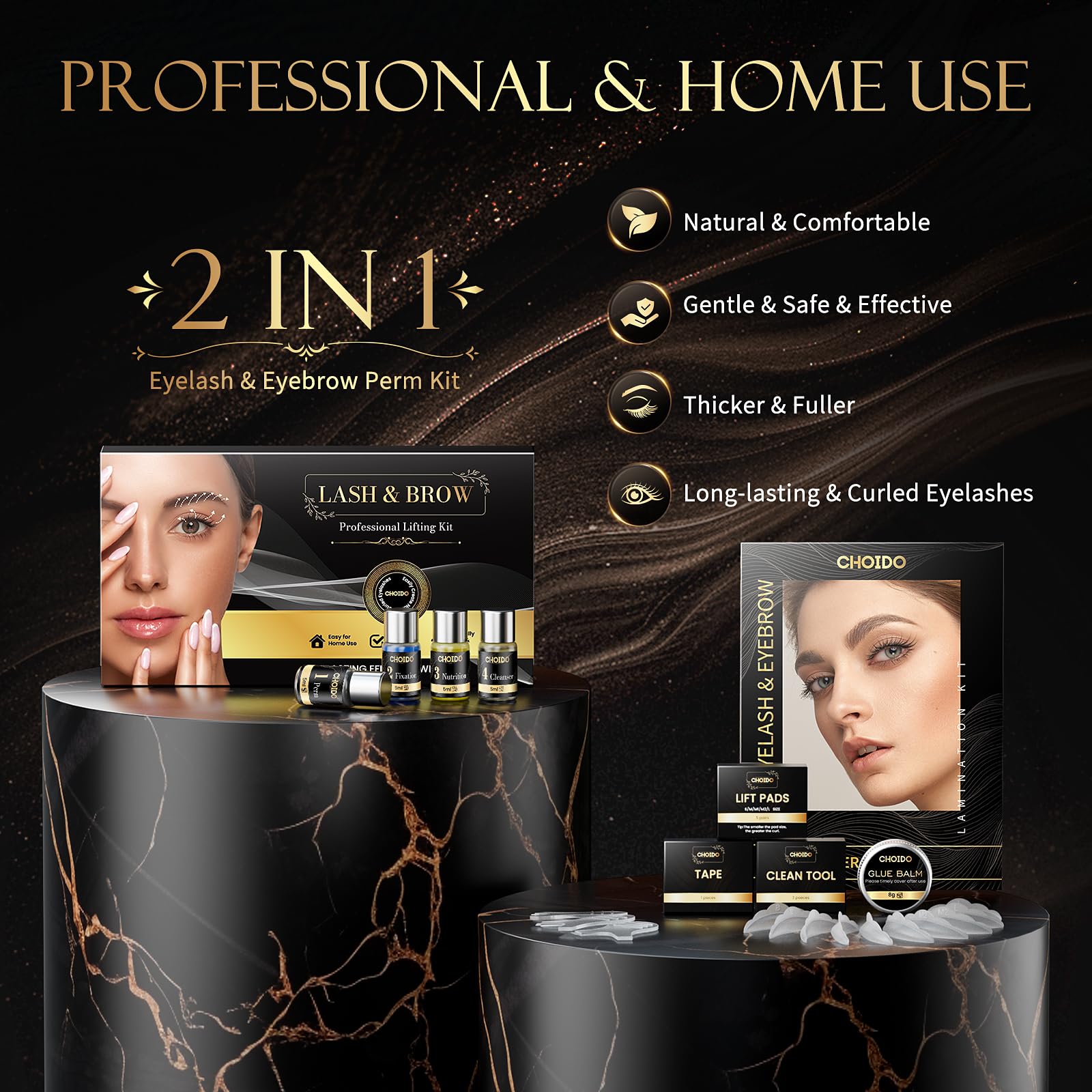 Choido Complete Kit Tools Set image suggests all-in-one solution for home beauty