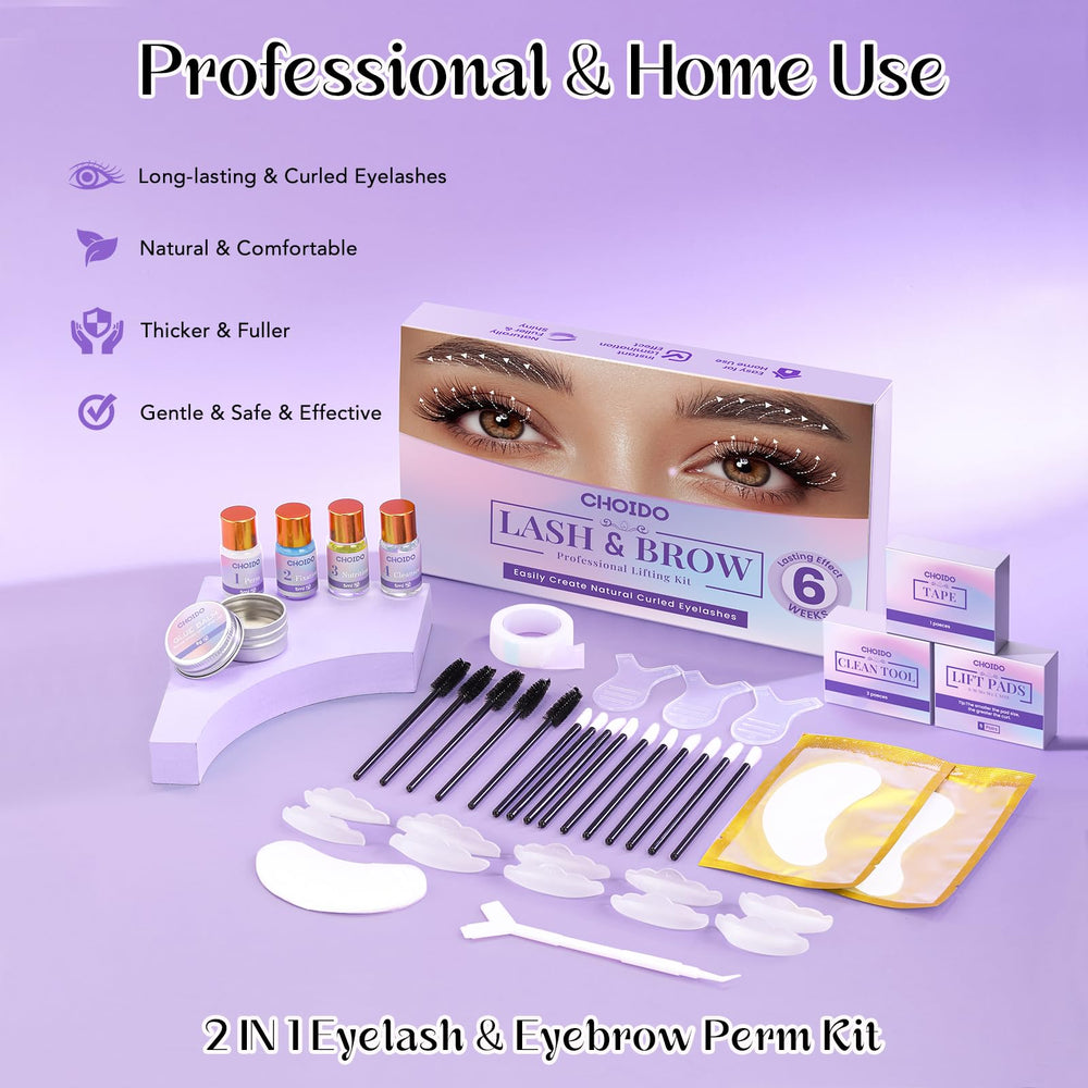 Choido Lash Lift Kit lash brushes illustrate professional dual-use tools.