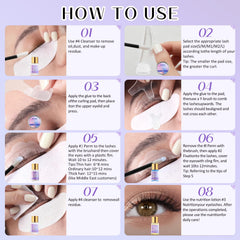 Choido Lash Lift Kit nutrition serum highlights lash nourishment after treatment.