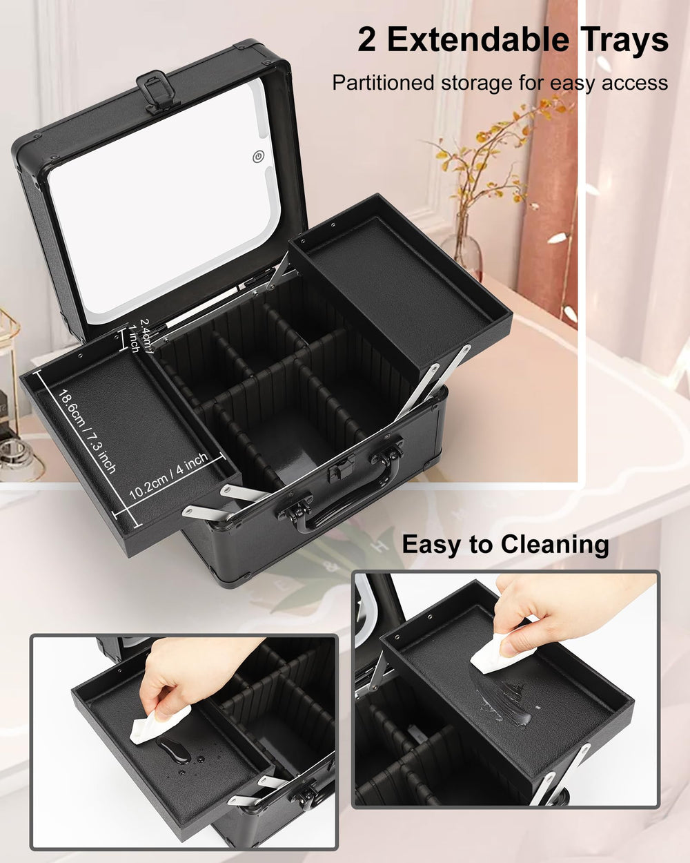 Chomeiu LED mirror in 3-light modes offering adaptable lighting