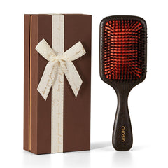 CHOSIN boar bristle paddle brush front view for frizz control and shine