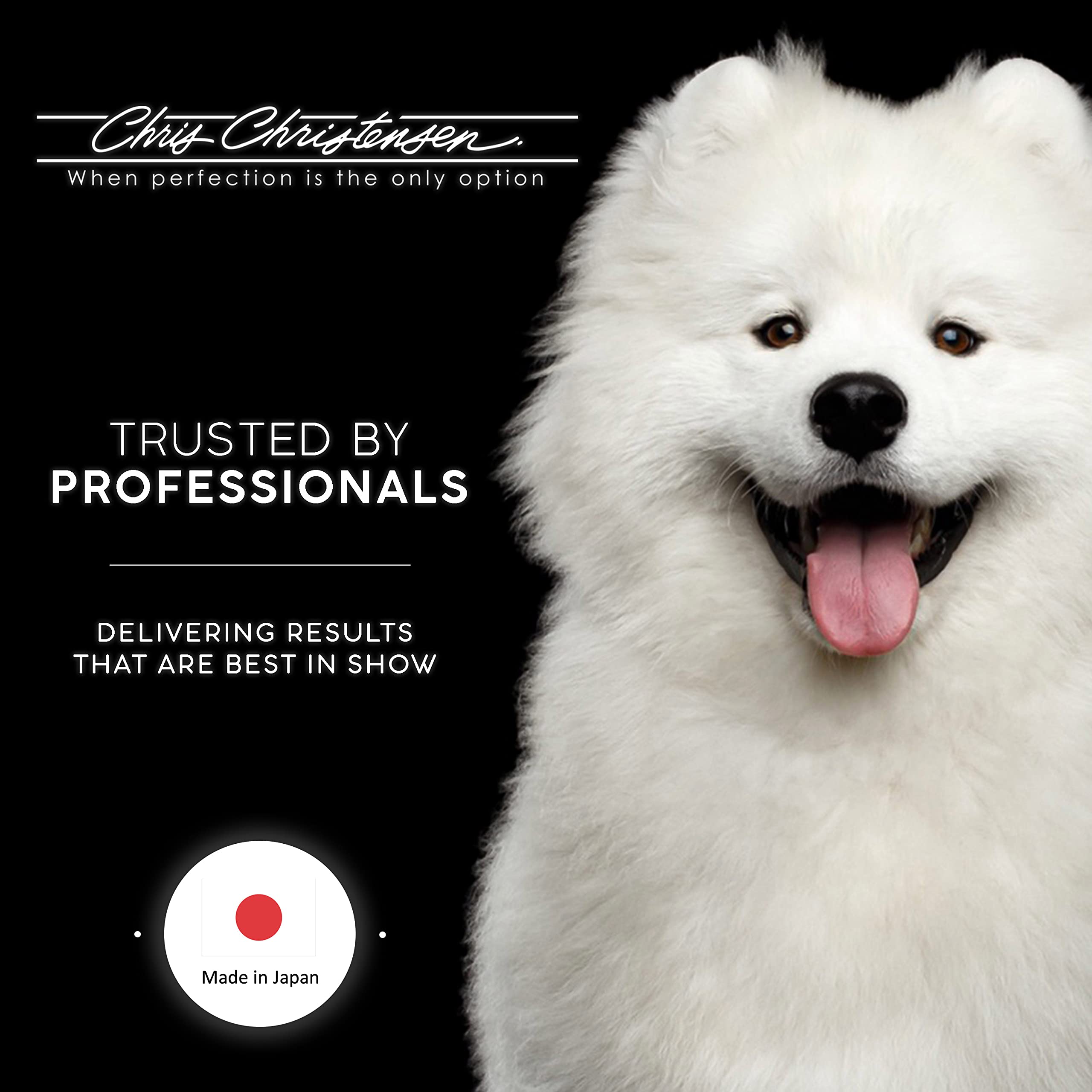 Chris Christensen compact 5in buttercomb ideal for faces and feet on small dogs.