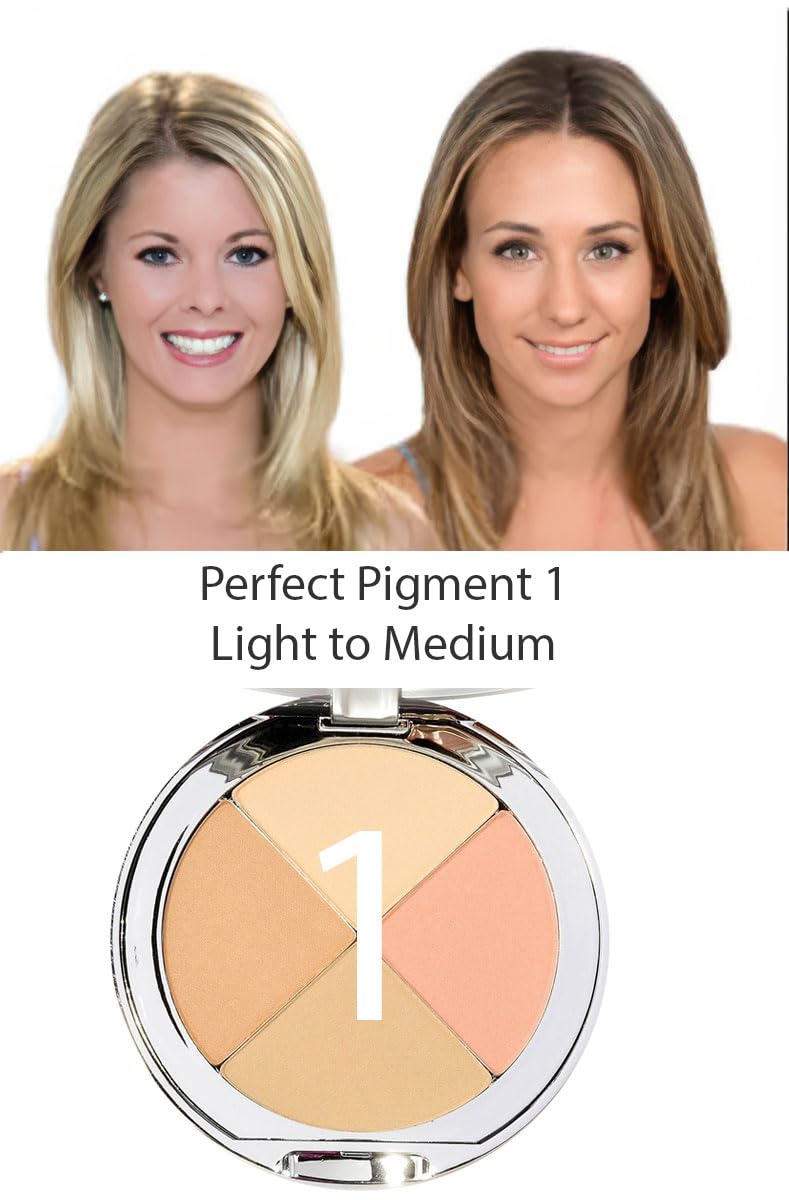 Christina Cosmetics Perfect Pigment 1 swirl with brush demonstrates quick multi-use application.