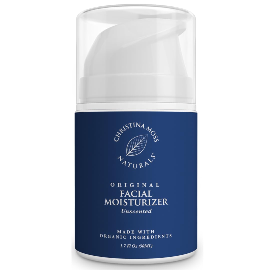 Christina Moss Naturals Original Moisturizer bottle—lightweight hydration for day and night use.