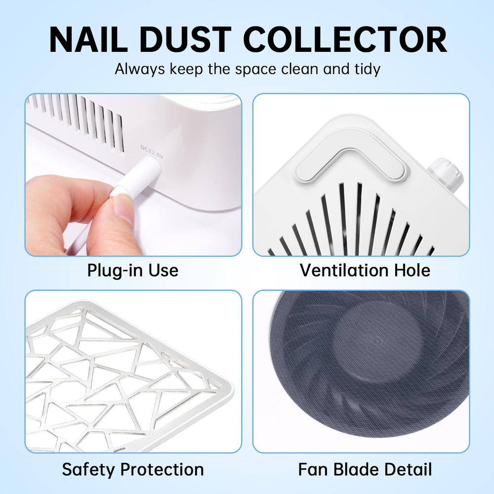 Christine Shelly Nail Dust Collector adjustable suction for tailored performance