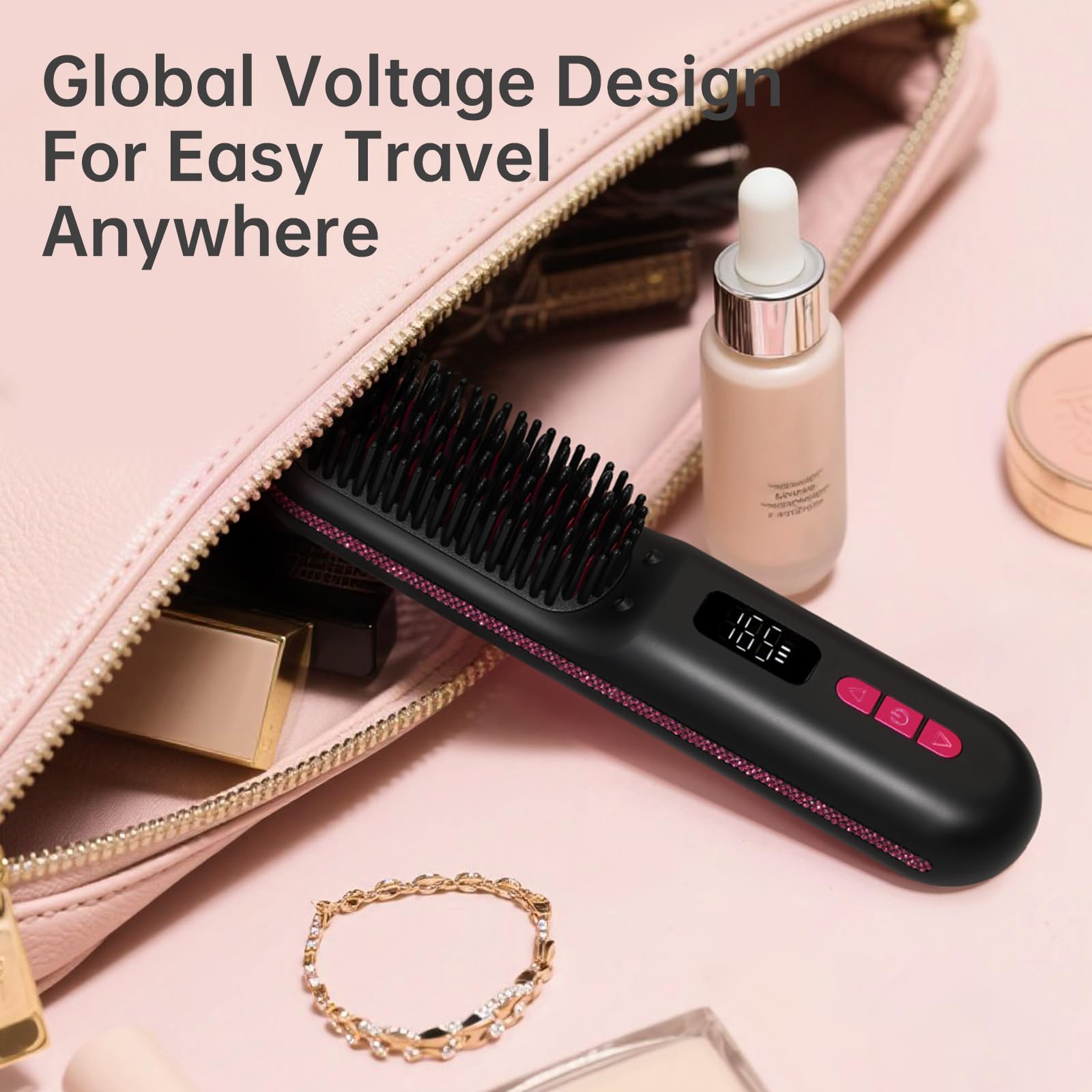 Christine Shelly fast-charge battery enables cordless styling on the go.