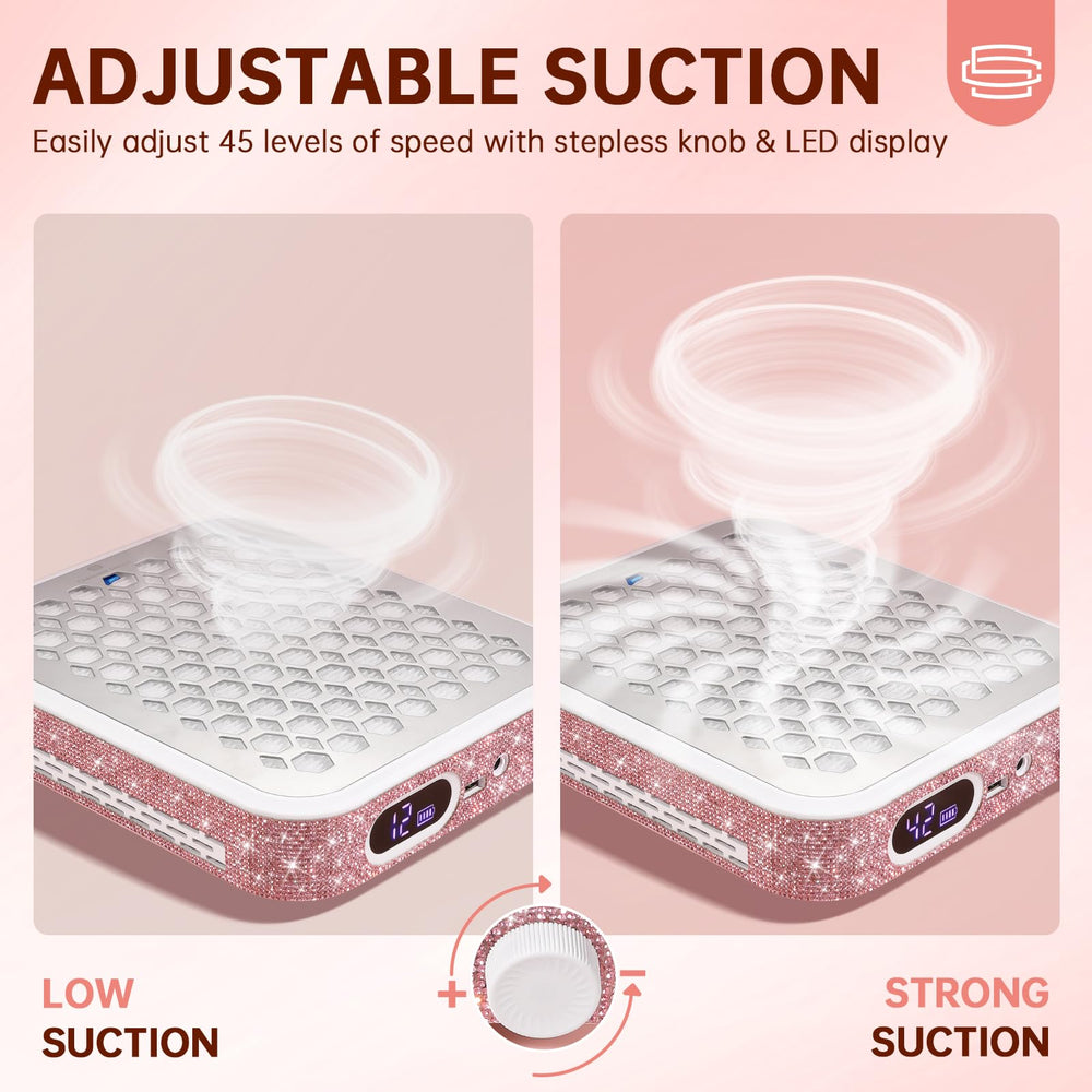 CHRISTINE SHELLY in-use at a manicure station keeps air clearer.