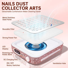 CHRISTINE SHELLY with adjustable suction control for precise dust capture.