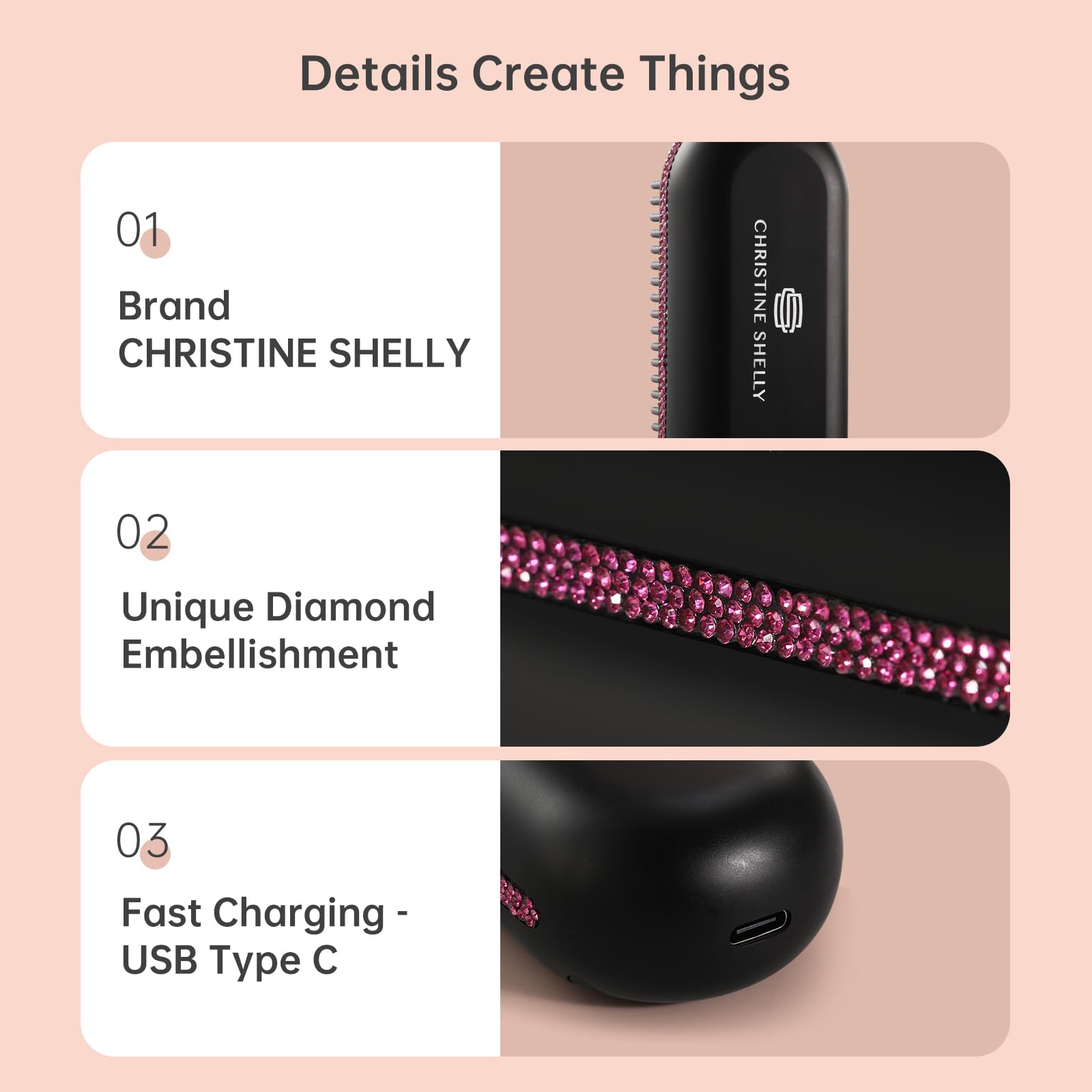 Christine Shelly safety auto shut-off prevents overheating.