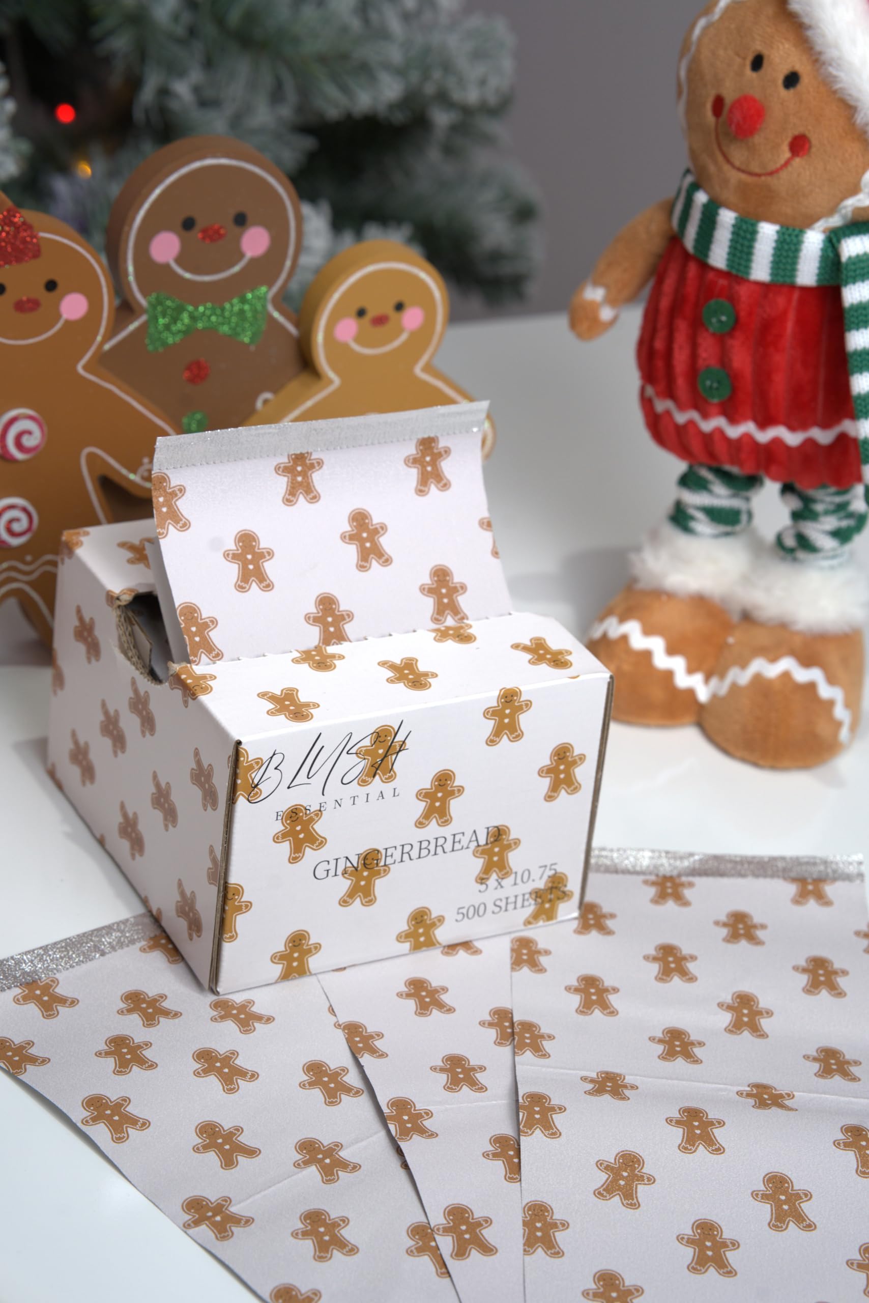 Christmas salon setup foil display featuring Blush Essentials foils.