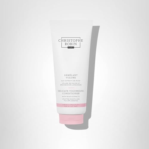 Christophe Robin bottle-on-shelf imagery indicates convenient, everyday volume-boosting use.