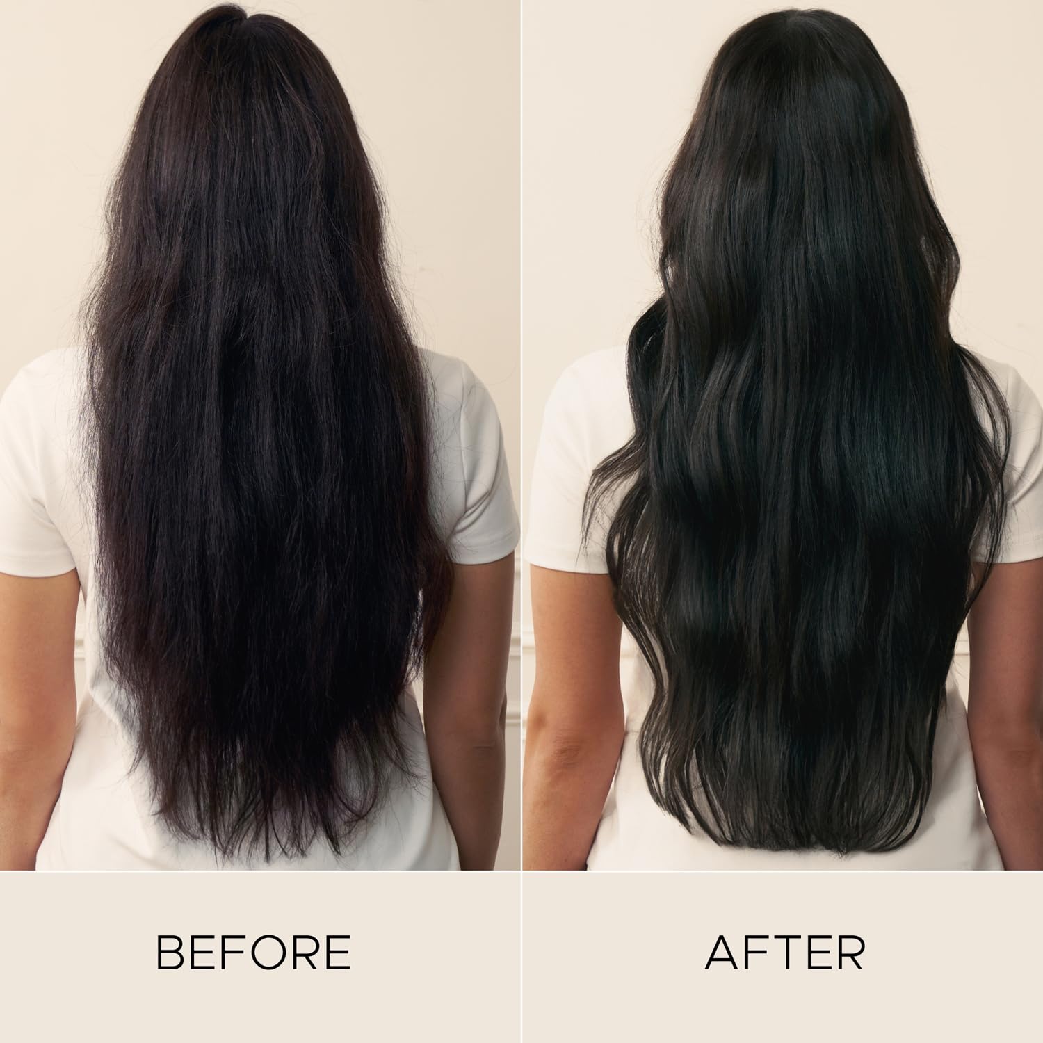 Shiny, sleek hair after Christophe Robin Regenerating Mask for color-treated or natural hair