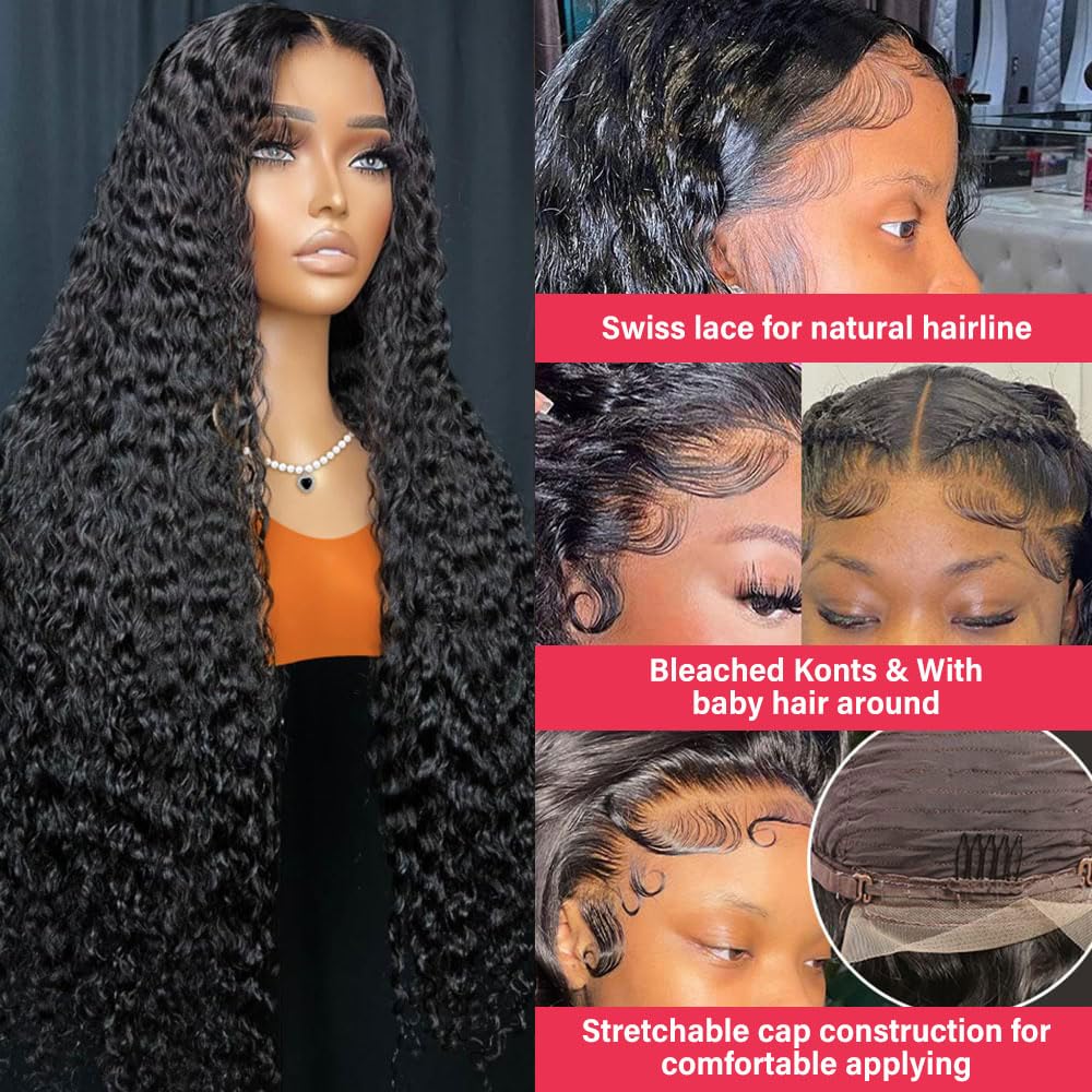 Chsxc 200-density deep wave wig emphasizes full, voluminous curls for bold styles.