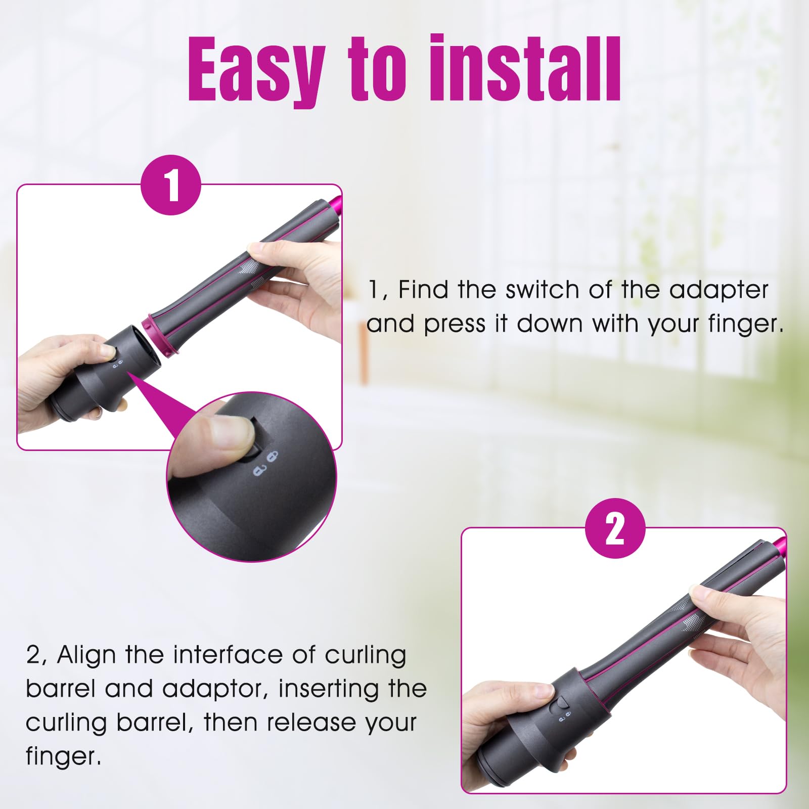 Chuancheng curling rollers offer clockwise or counterclockwise styling for versatile looks.