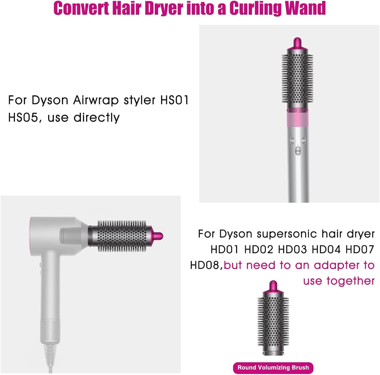 Chuancheng Dyson Supersonic round volumizing brush adds lift and body.