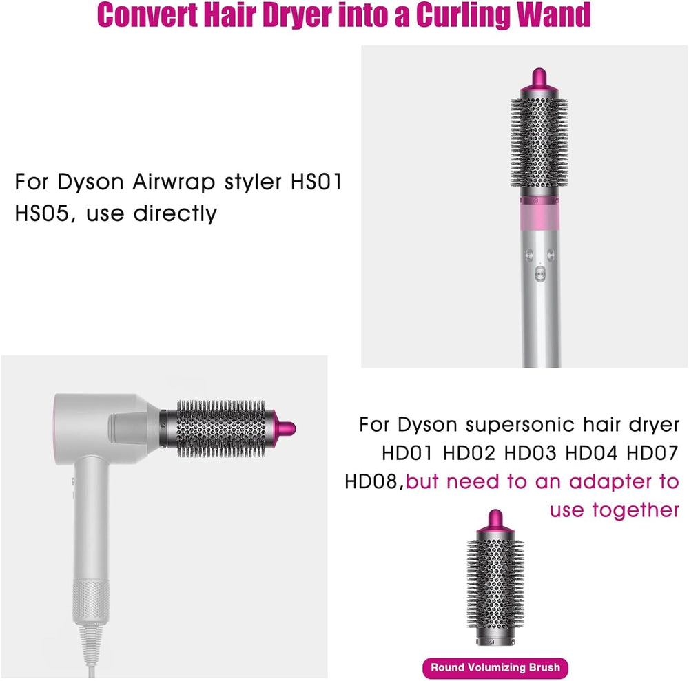 Chuancheng Dyson Supersonic round volumizing brush adds lift and body.