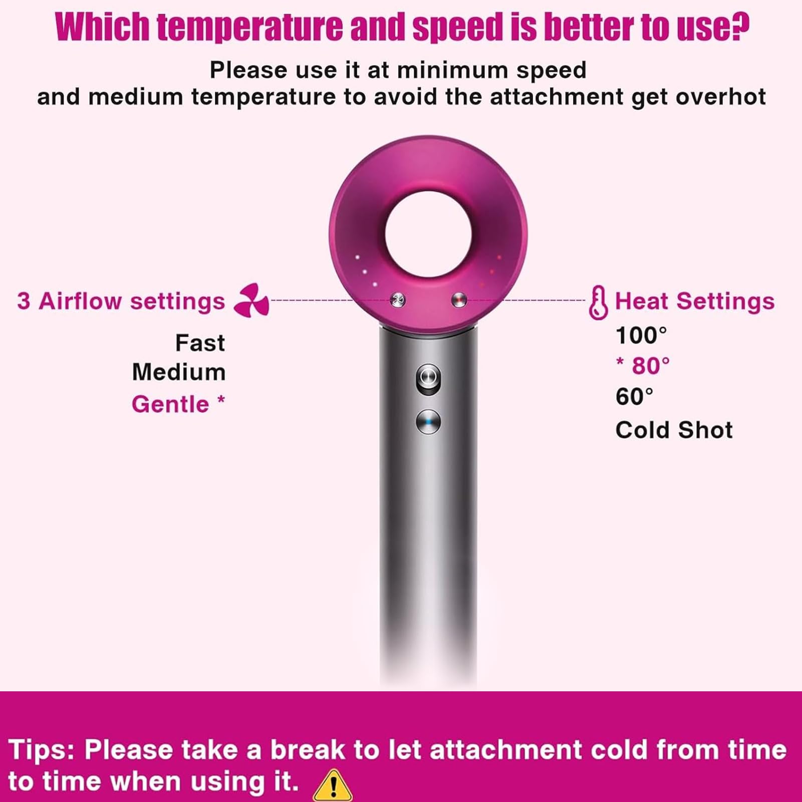 Chuancheng easy attachment and installation simplifies transforming a hair dryer into a styler.