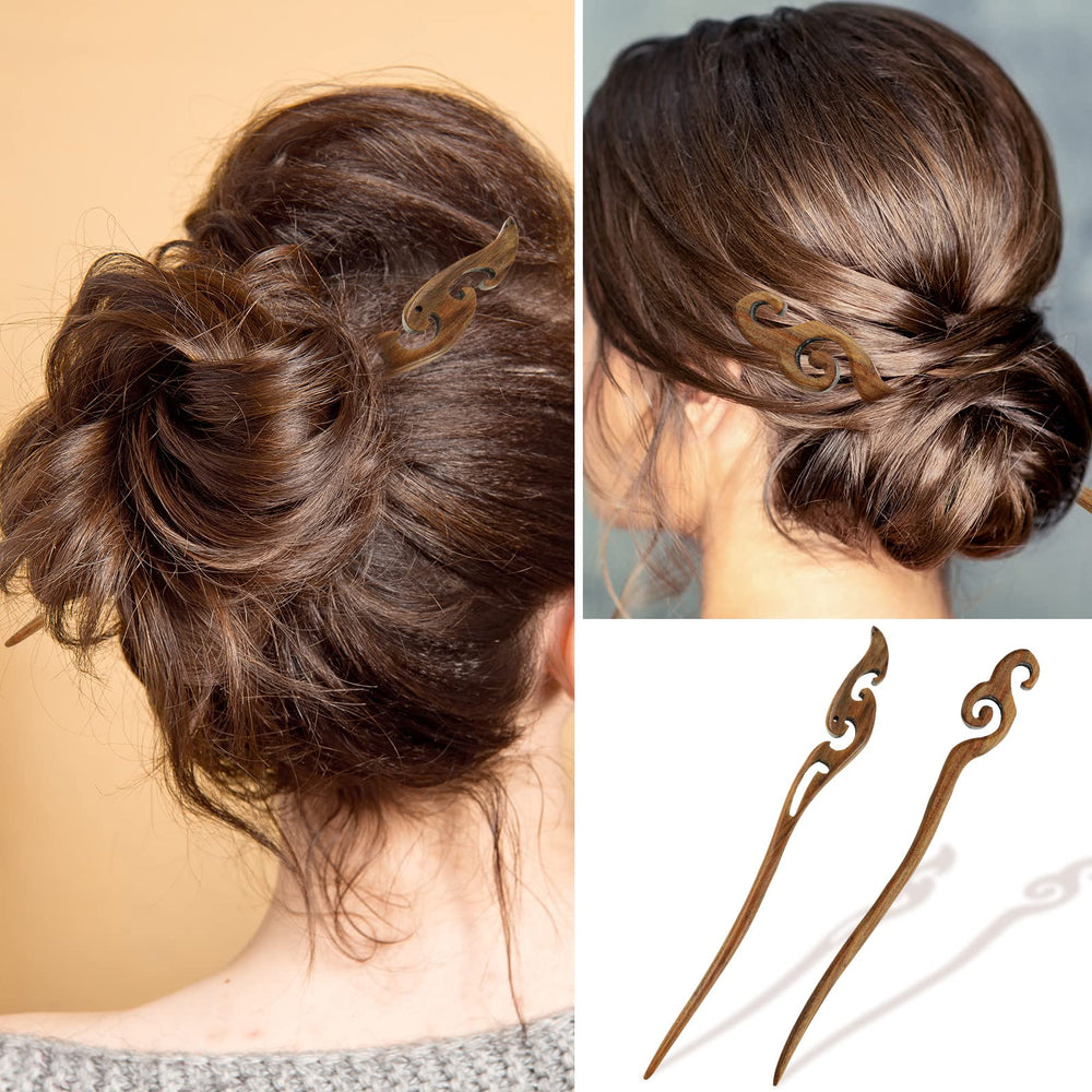 Chuangdi retro Chinese hairpin adds vintage flair while stabilizing the bun