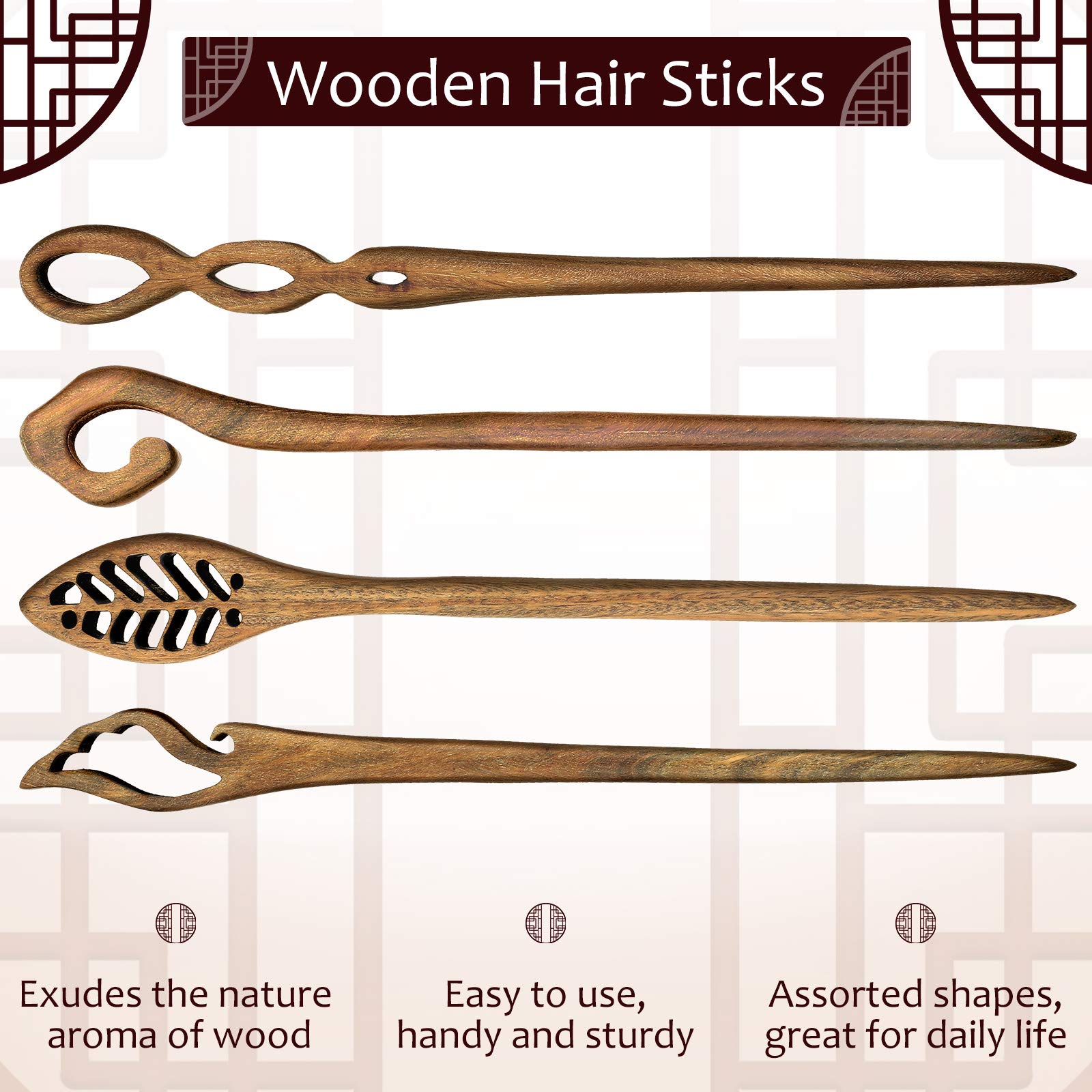 Chuangdi Chinese hairpin classic pattern enhances traditional look