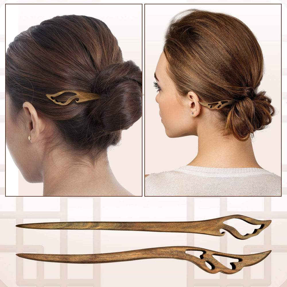 Chuangdi handmade chignon accessory crafted from sandalwood