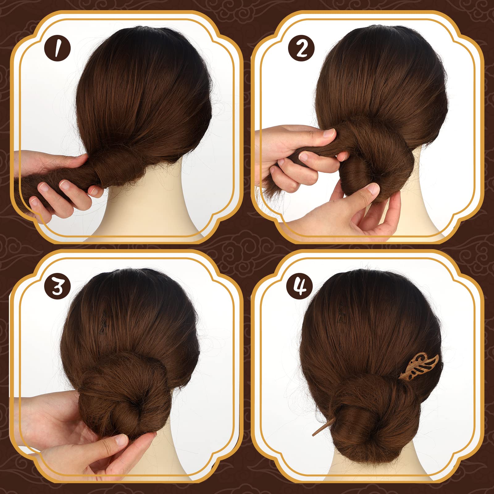 Chuangdi wooden hair sticks suit weddings and events with classic elegance