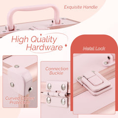 CHUANGJIN makeup train case two-tray design enables organized makeup on the go.