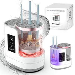 CHUFA 3-in-1 makeup brush cleaner front view promotes tidy vanity and quick routines.