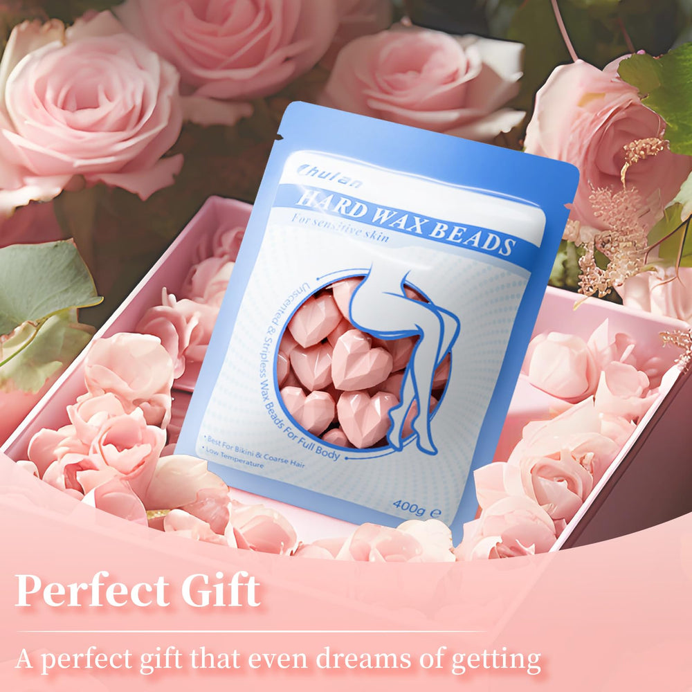 Chulan pink-packaging wax beads; attractive packaging and easy storage.