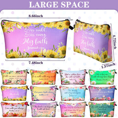 Chunful Bible verse floral pattern bag with inspiring design.