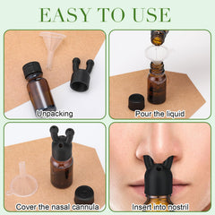 Chunful inhaler cap open usage shows easy step-by-step aromatherapy access anytime.