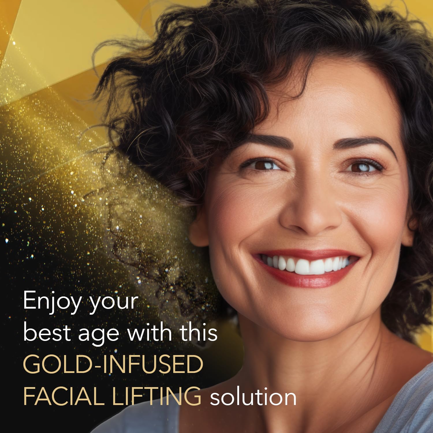 Cicatricure Gold Lift Night Cream bottle design conveys luxe-night care.